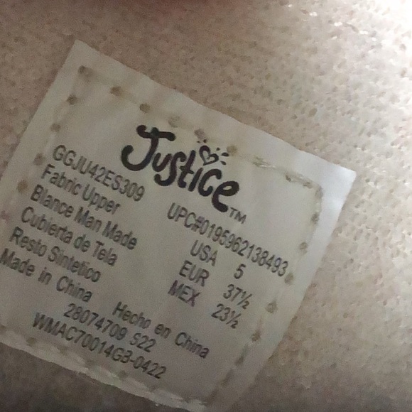 New Justice Sport Kids Sneakers Size 5 Youth - Picture 8 of 10